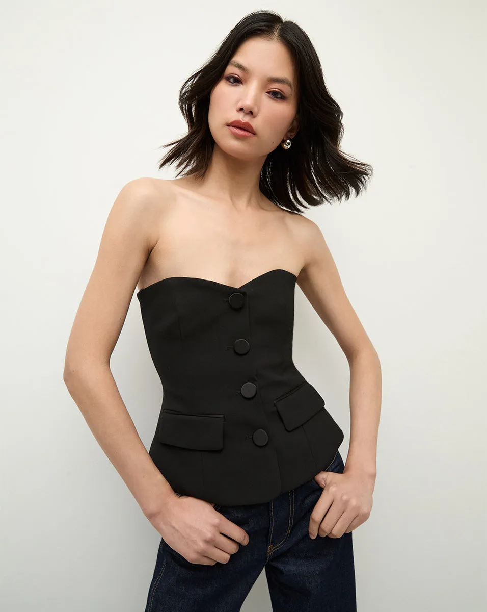 Arlette Strapless Peplum Bustier