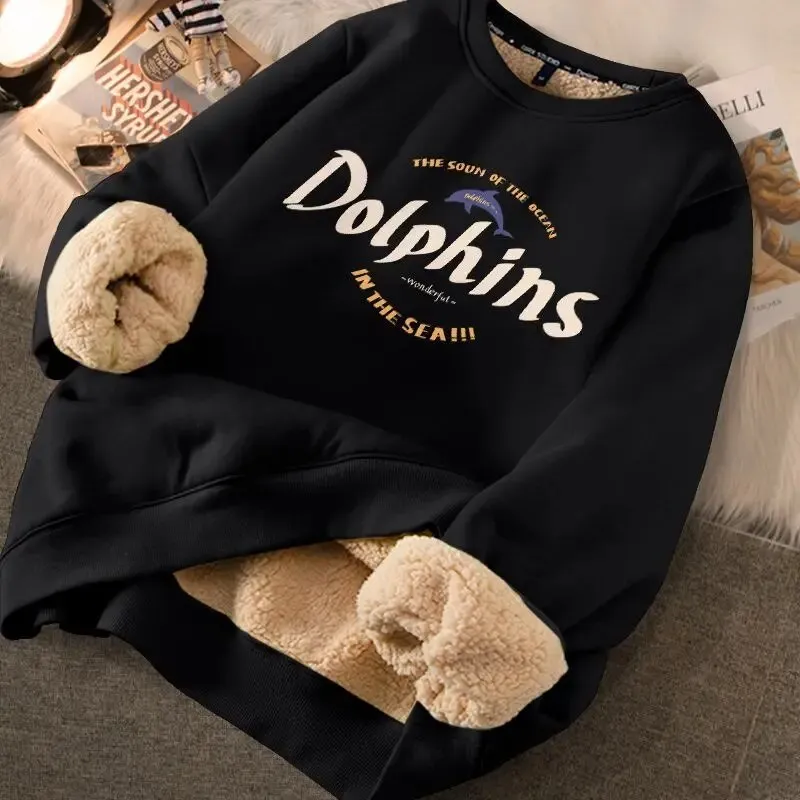 Autumn Winter Women Thicken Thermal Sweatshirts Fleece Warm Hoodies
