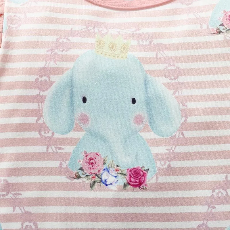 Baby Girl 2pcs Floral Pattern Jumpsuit & Headhand