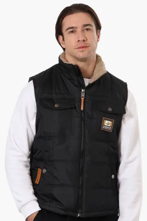 Canada Work Gear Sherpa Collar Bubble Vest - Black