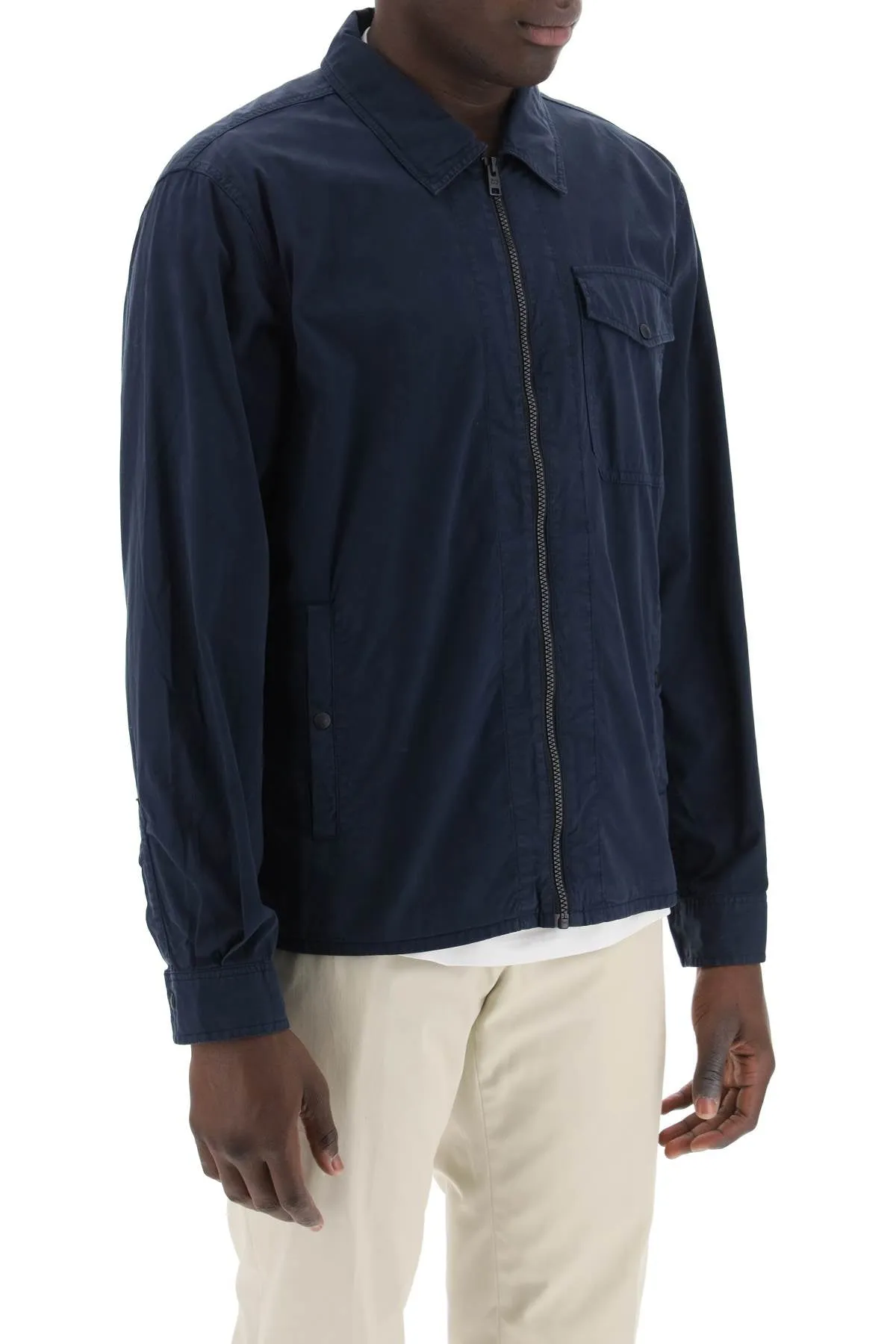 cotton overshirt for CFWOOS0113 MRUT3665 MELTON BLUE