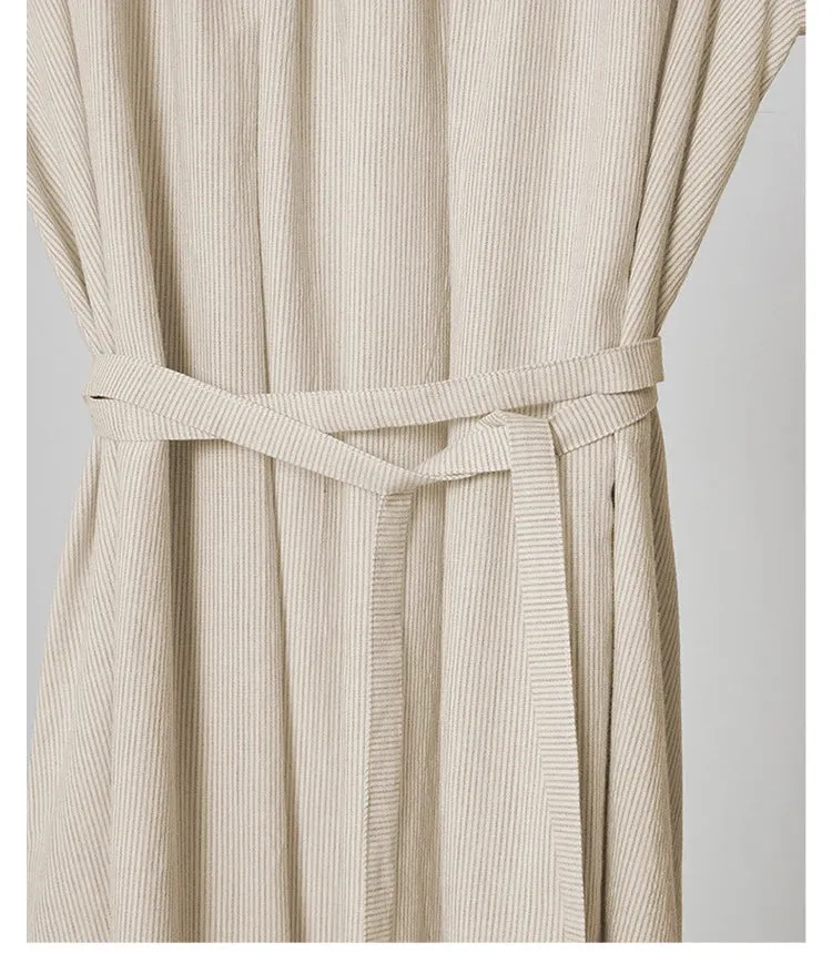 FashionSierra-Casual  Sleeveless  Long  Vintage  O-neck  Oversize  Loose  Summer  Beach Boho Dress