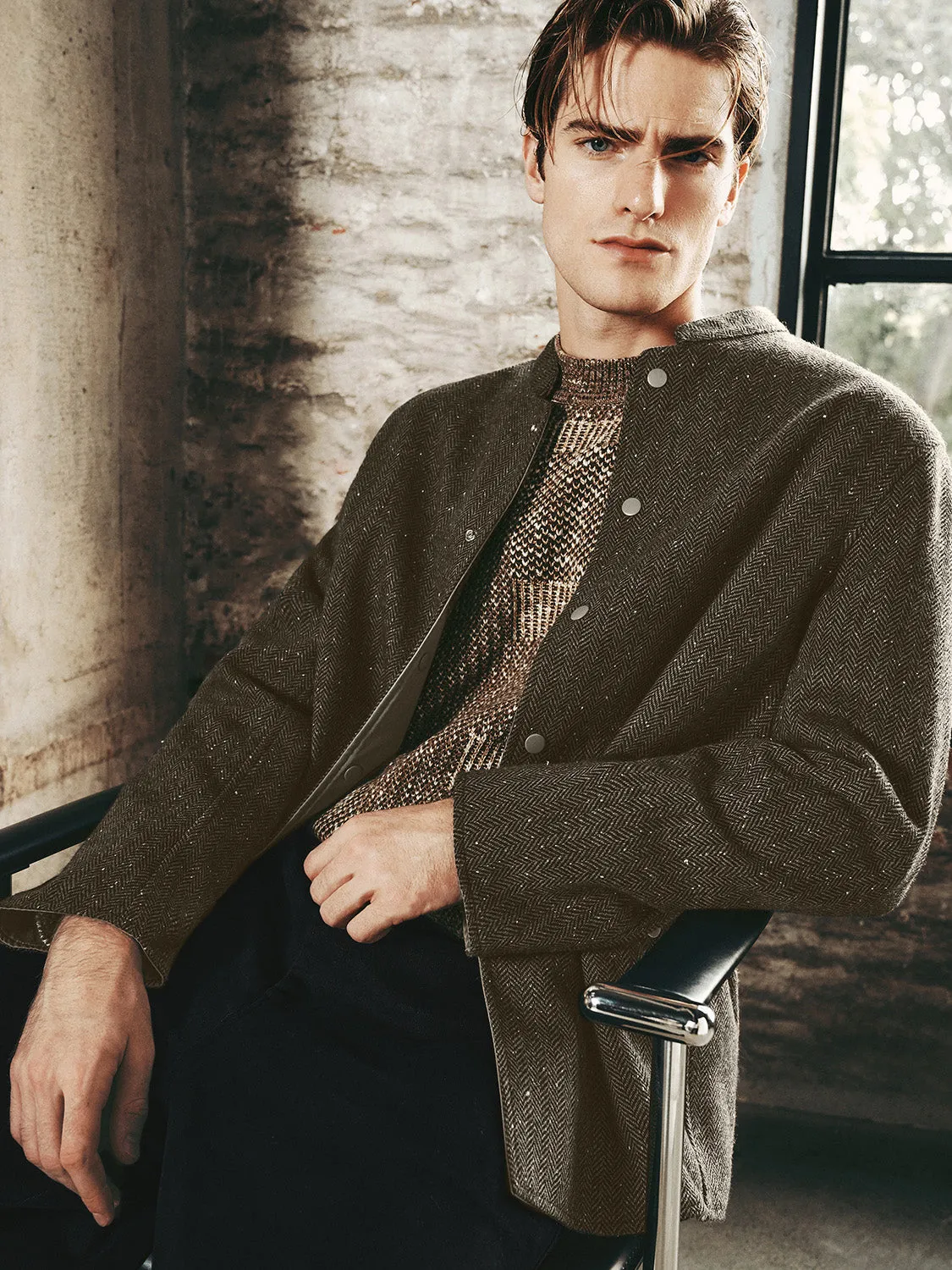 Guru Collar Tweed Jackets