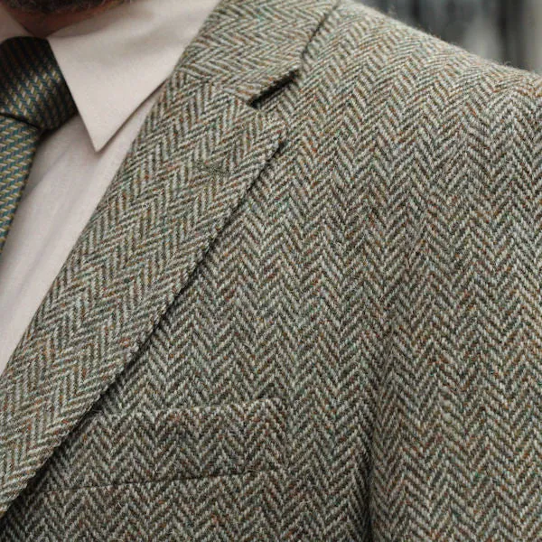 Harris Tweed Fawn Herringbone Jacket*