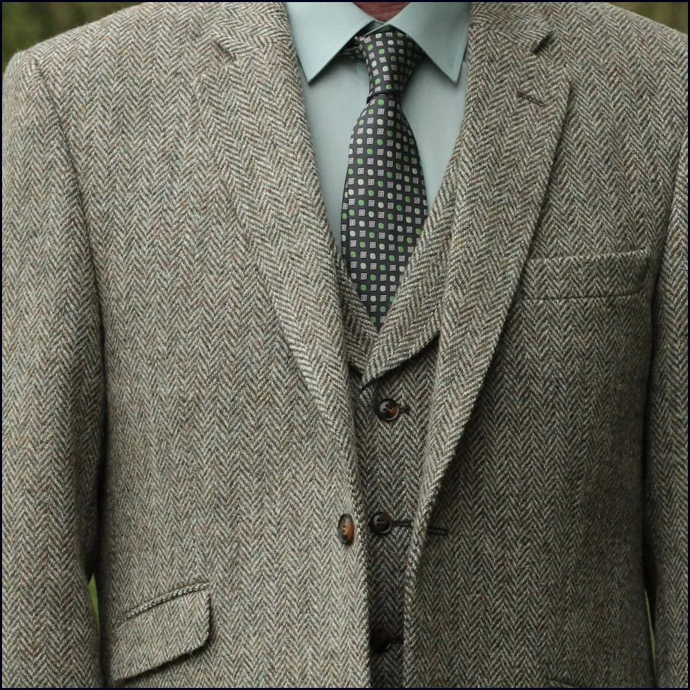 Harris Tweed Fawn Herringbone Jacket*