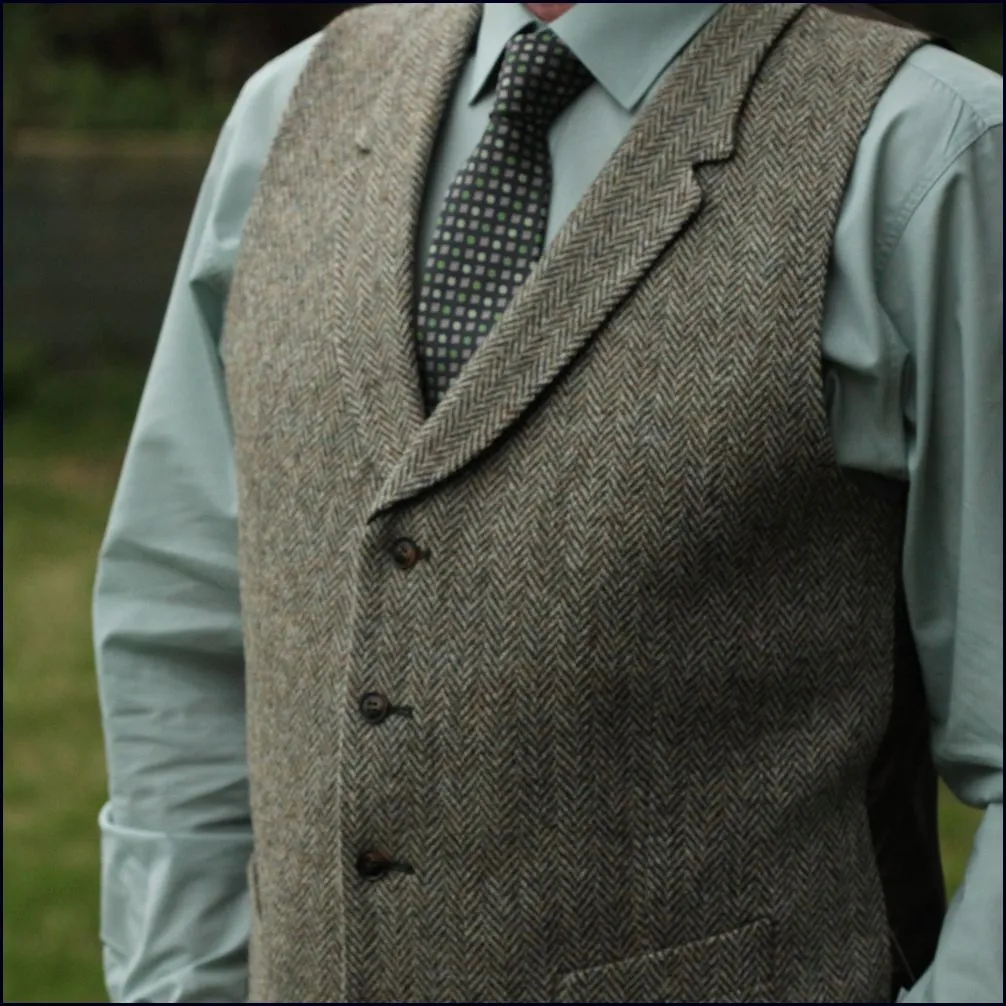 Harris Tweed Fawn Herringbone Jacket*