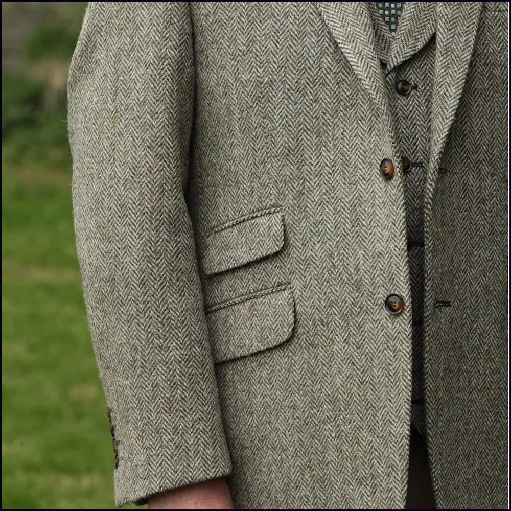 Harris Tweed Fawn Herringbone Jacket*