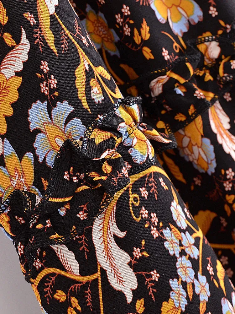 High Elastic Waist Asymmetric Skirt - 2 Prints