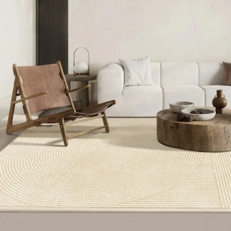 Jaylah Modern Wave Waterproof Area Living Room Rug