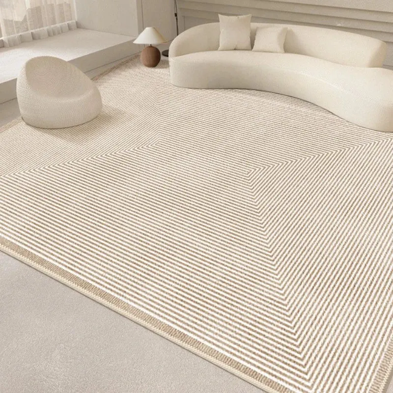 Jaylah Modern Wave Waterproof Area Living Room Rug