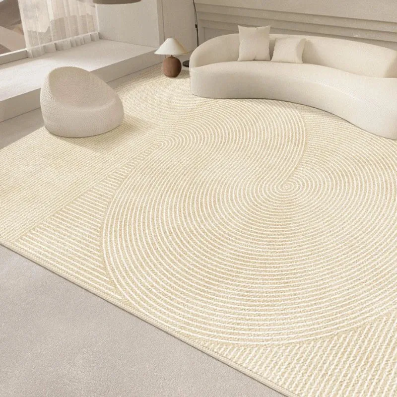 Jaylah Modern Wave Waterproof Area Living Room Rug