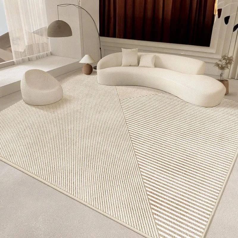 Jaylah Modern Wave Waterproof Area Living Room Rug
