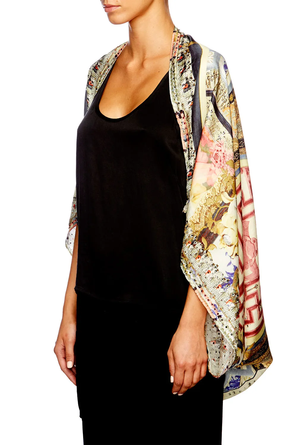 LARGE SQUARE SCARF ECHOES OF ERHU