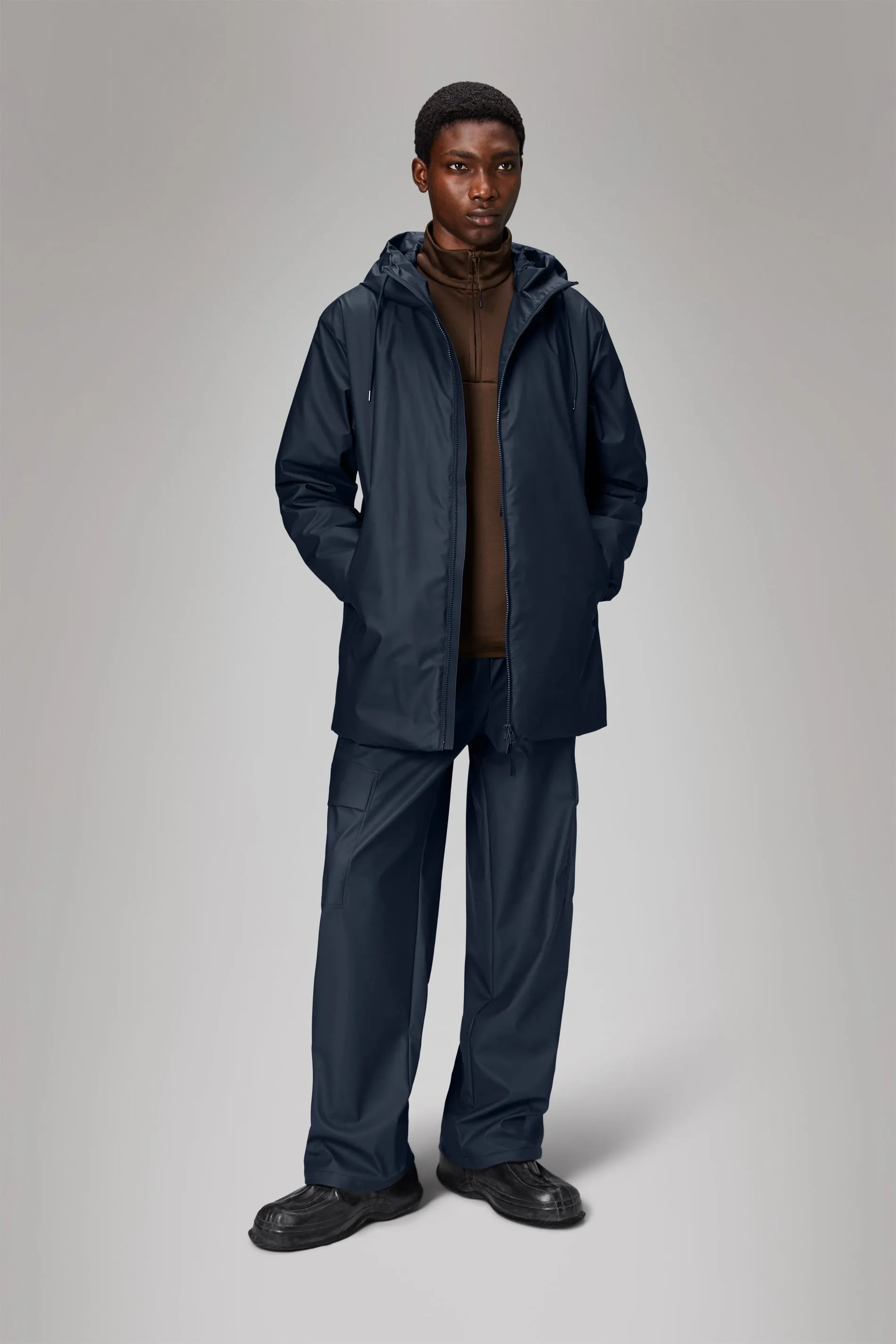 Lohja Long Insulated Jacket - Navy
