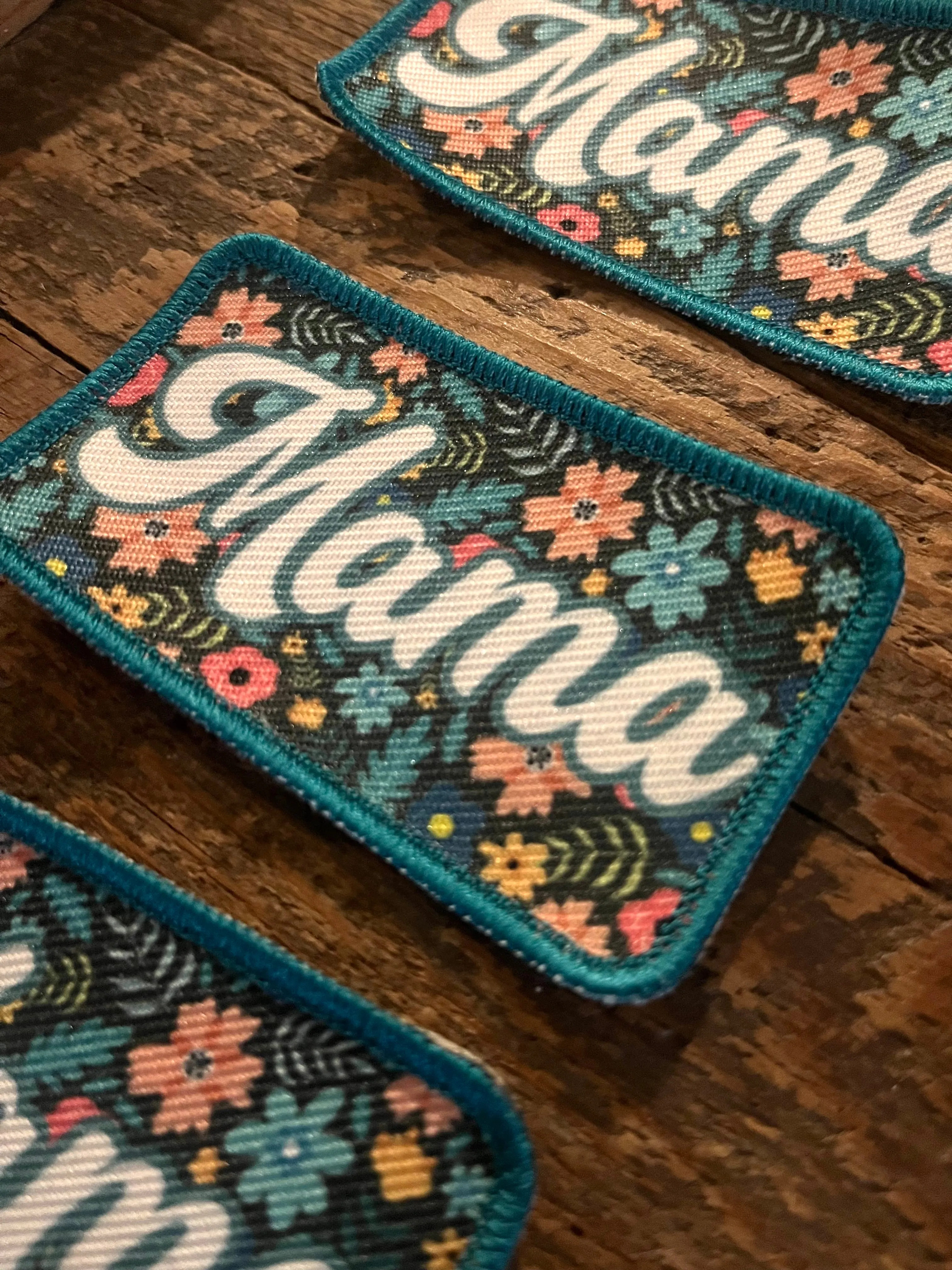 Mama floral patch