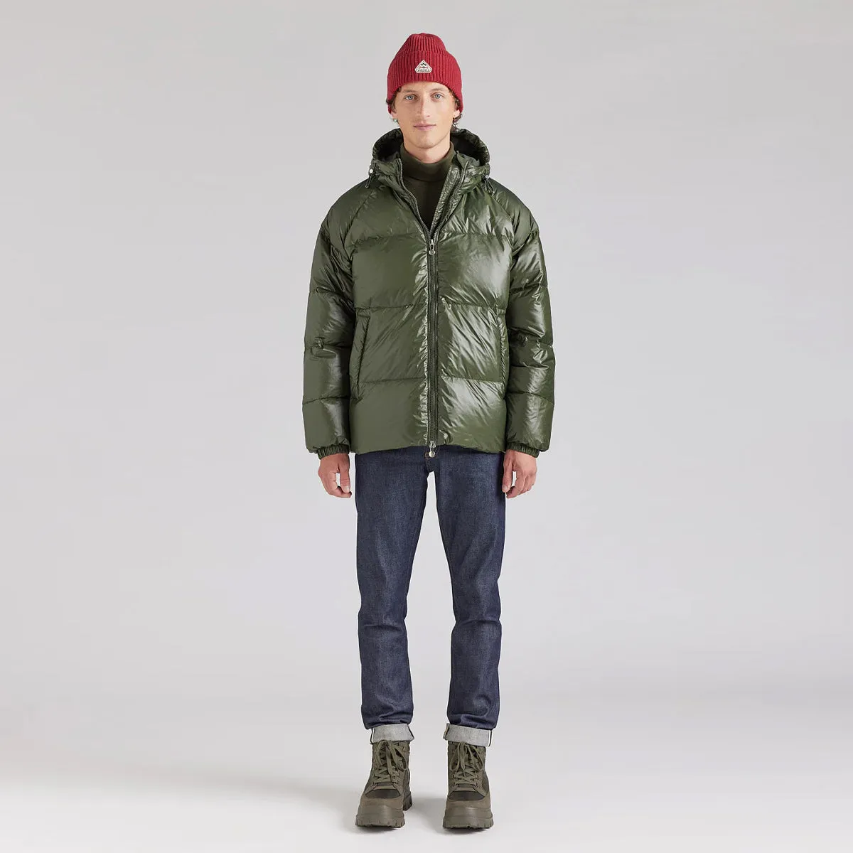 Pyrenex - Giubbetto Sten Shiny Deep Khaki - HUW014P - DEEP/KHAKI