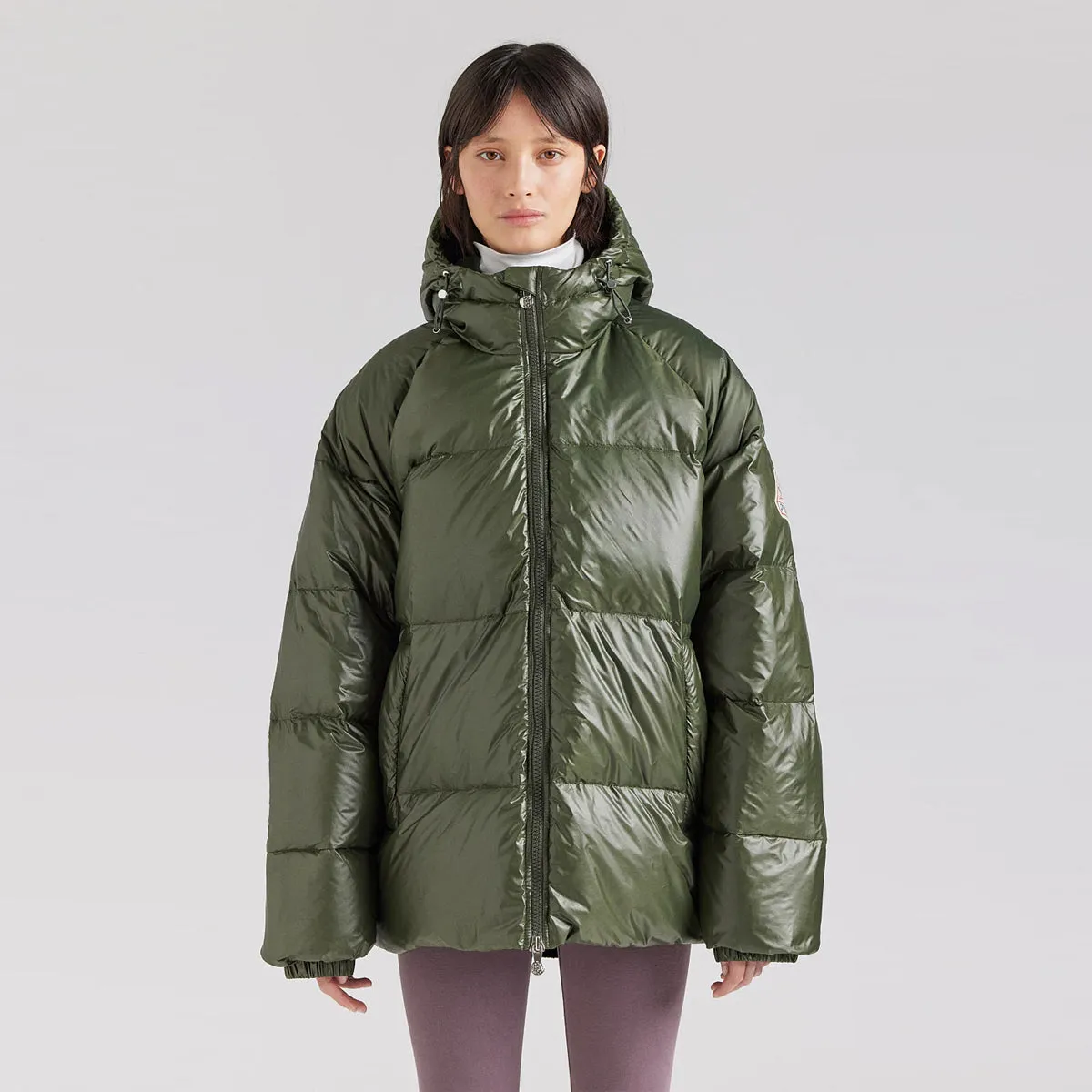 Pyrenex - Giubbetto Sten Shiny Deep Khaki - HUW014P - DEEP/KHAKI