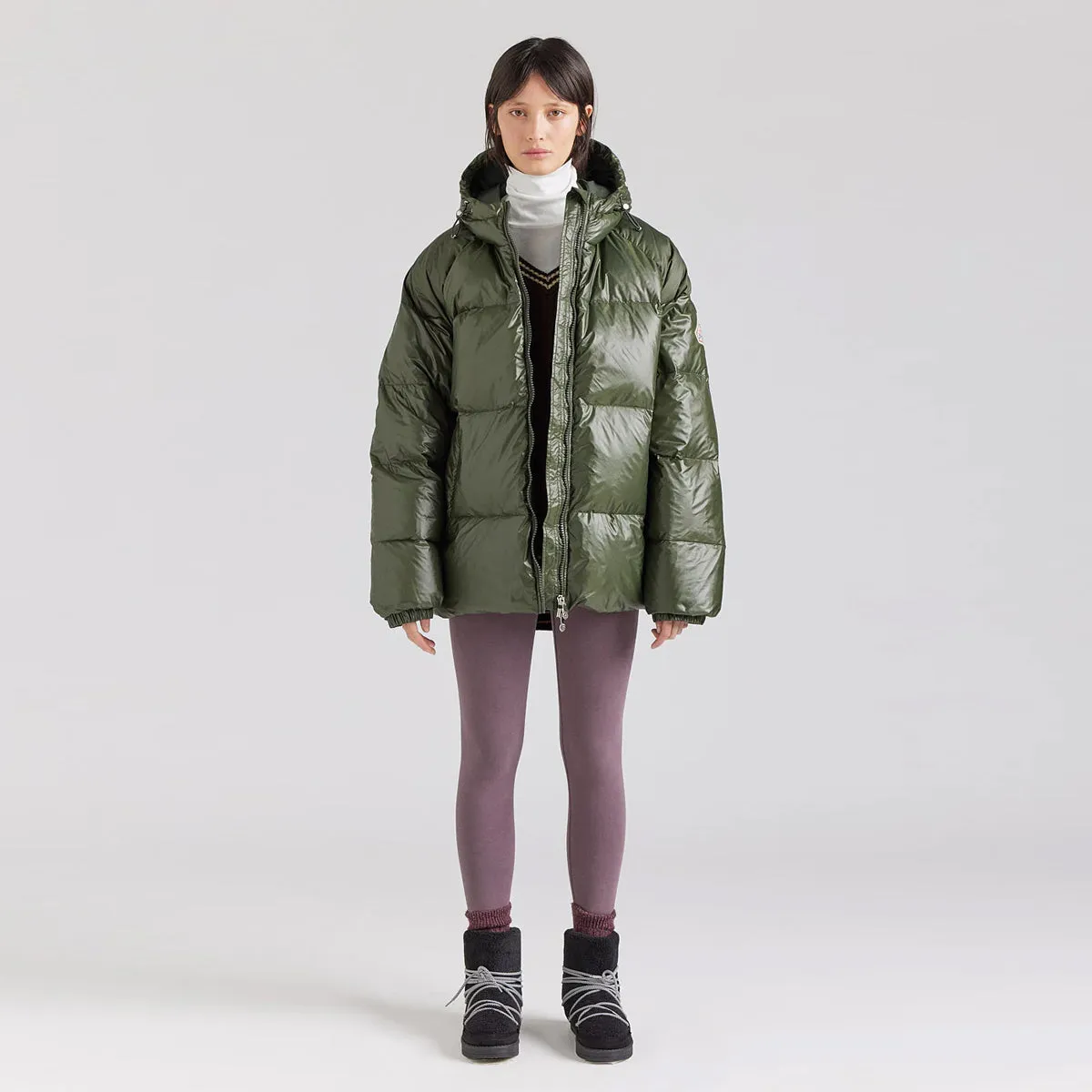 Pyrenex - Giubbetto Sten Shiny Deep Khaki - HUW014P - DEEP/KHAKI