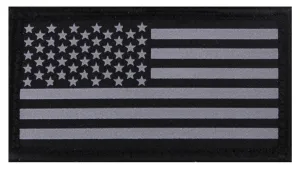 Reflective Flag Patch With Hook Back