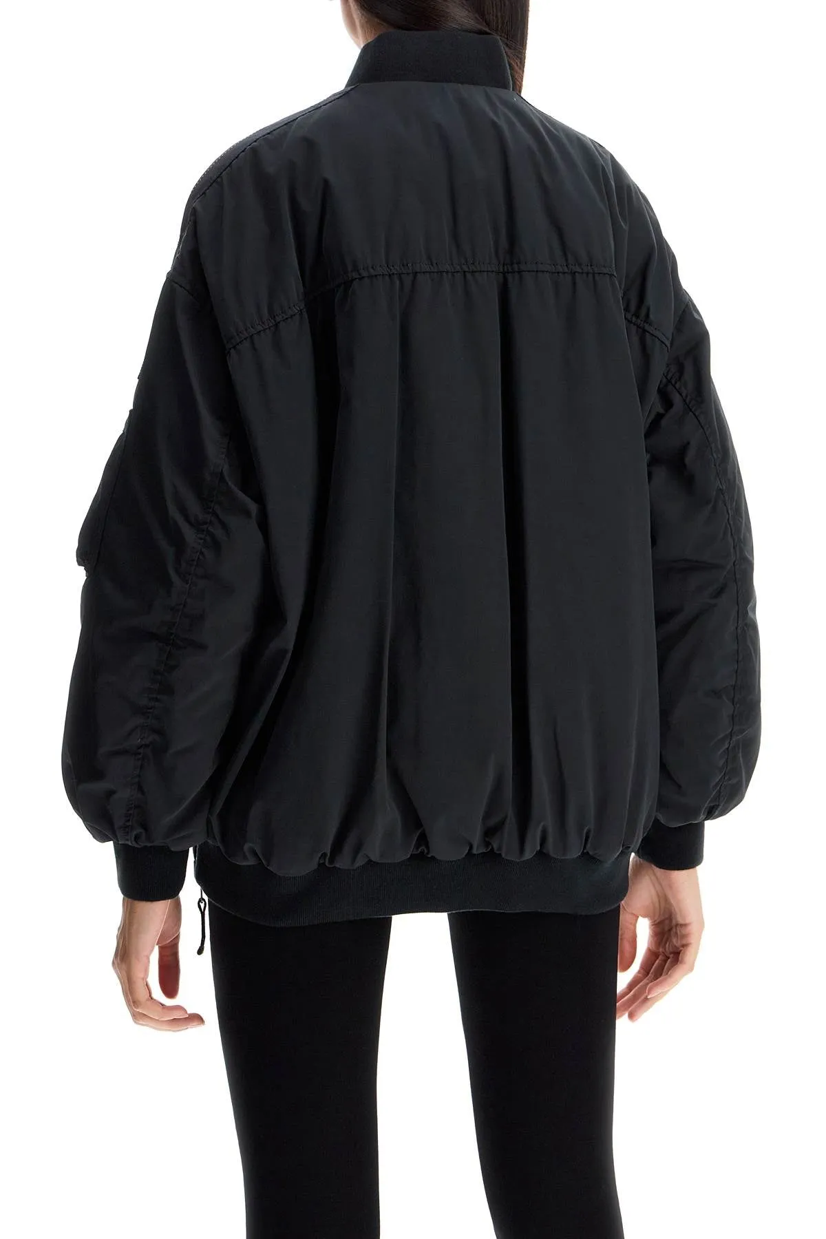 reversible feather bomber jacket PWJKIN32 PENCIL