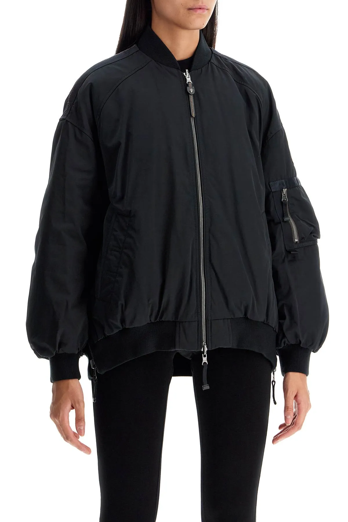 reversible feather bomber jacket PWJKIN32 PENCIL