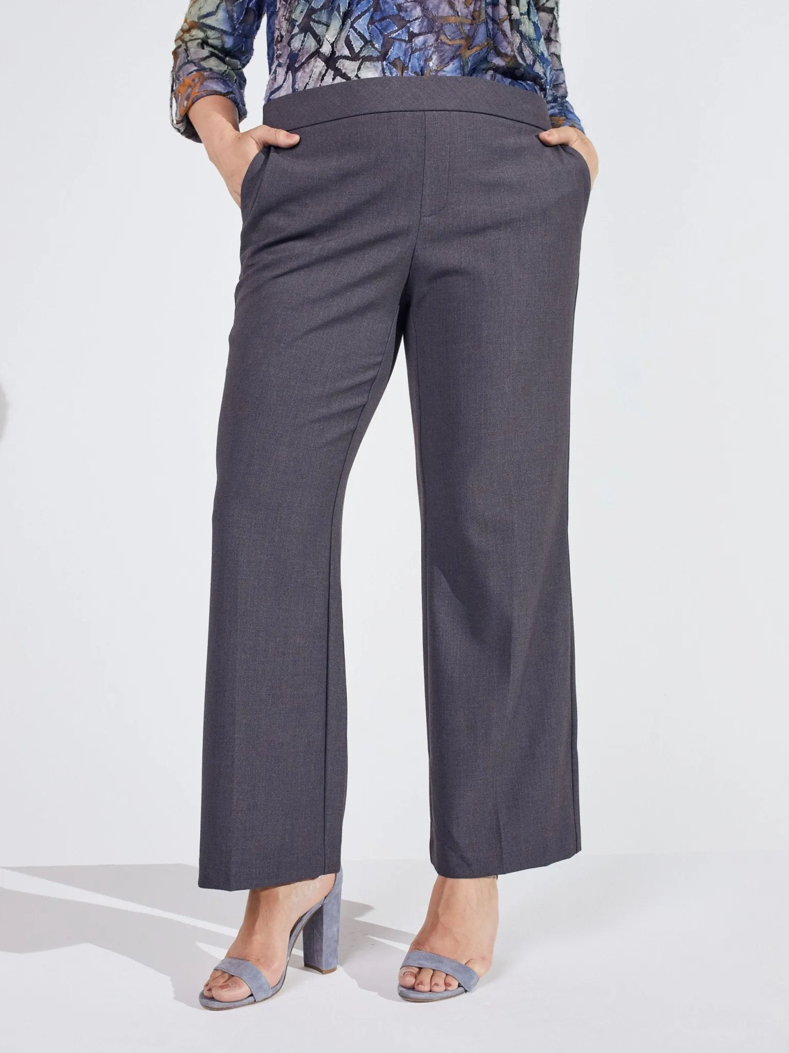 Roz & Ali Secret Agent Slight Bootcut Pants - Plus