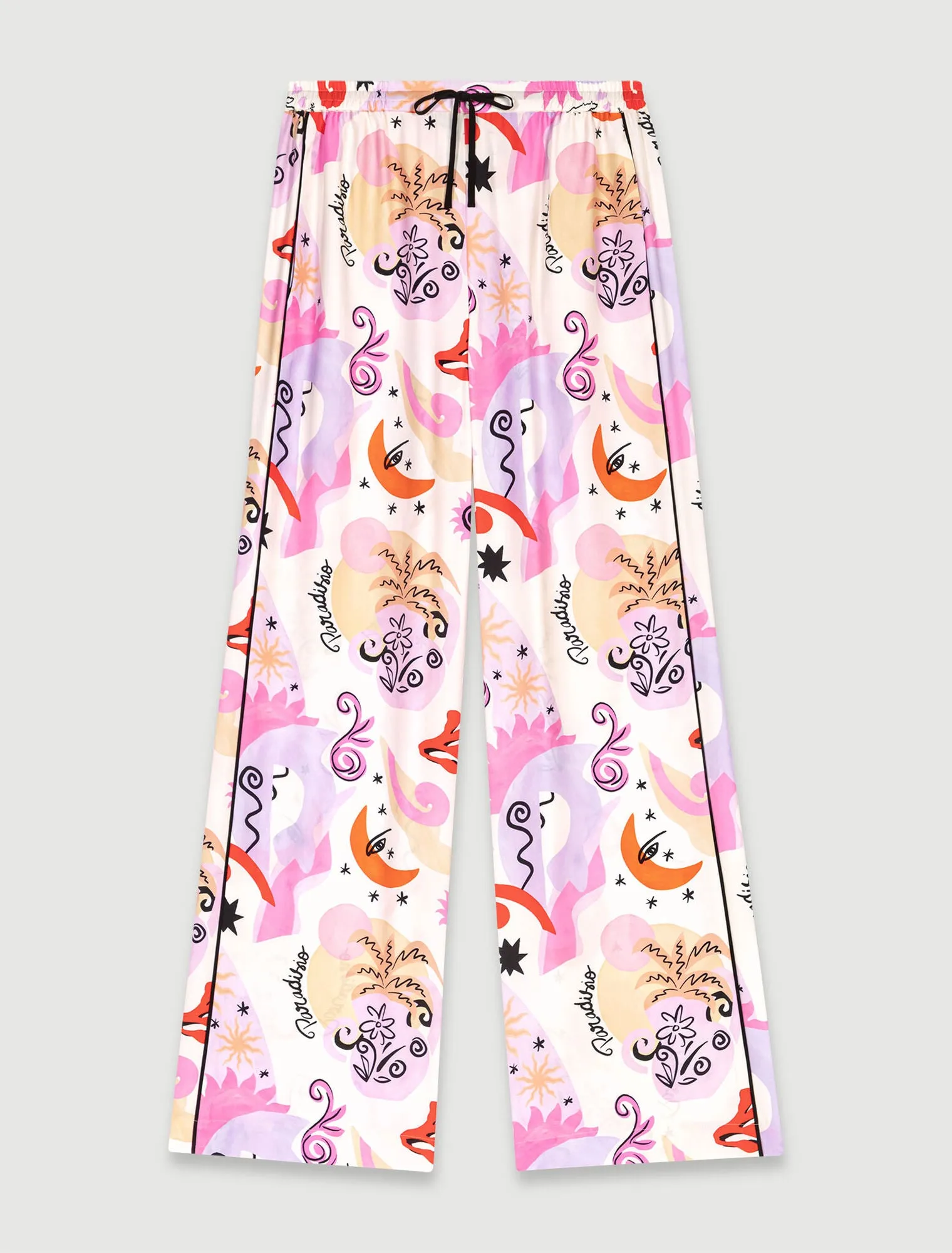 Silk trousers
