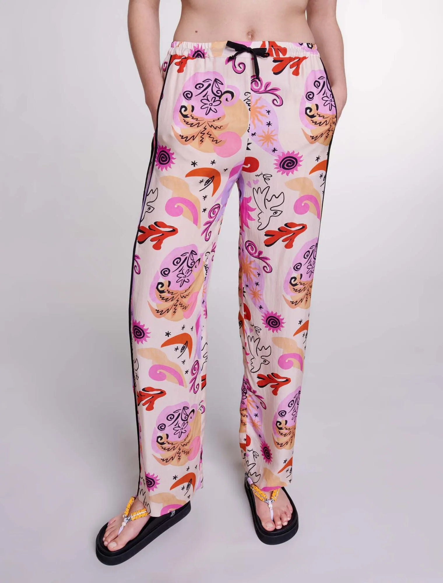 Silk trousers