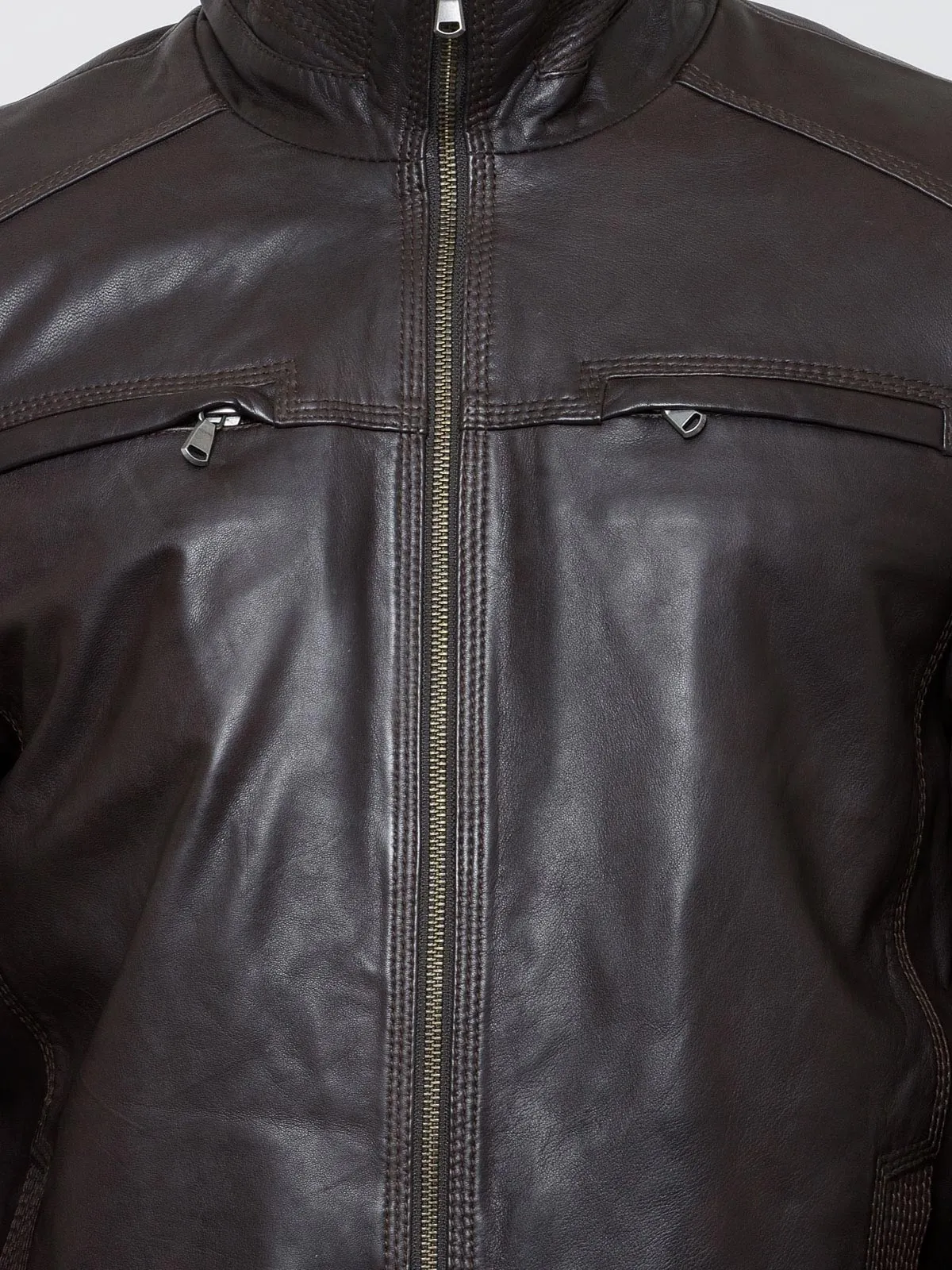 Teakwood Men's Brown Leather Jackets