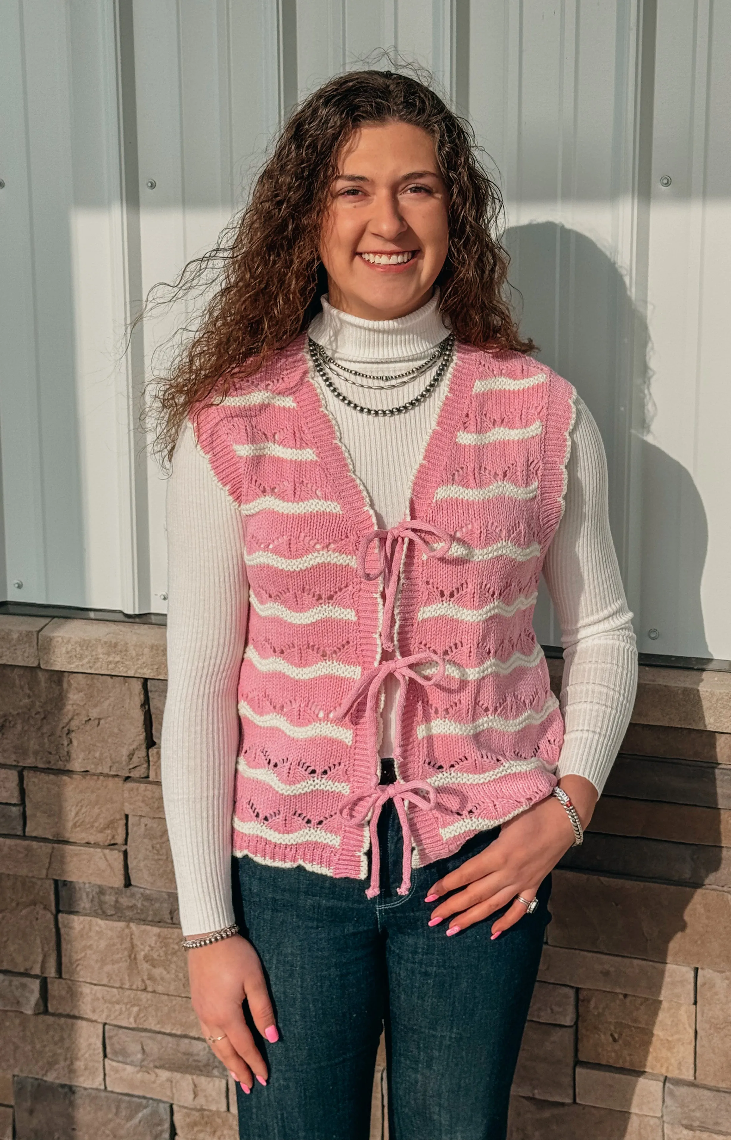 The Amelia Crochet Sweater Vest