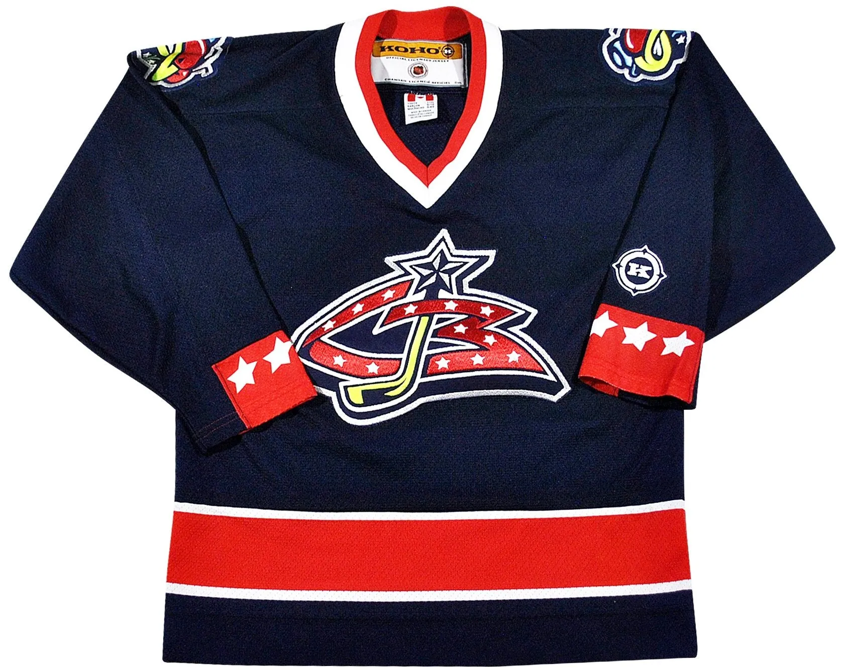 Vintage Columbus Blue Jackets Jersey Size Youth X-Large