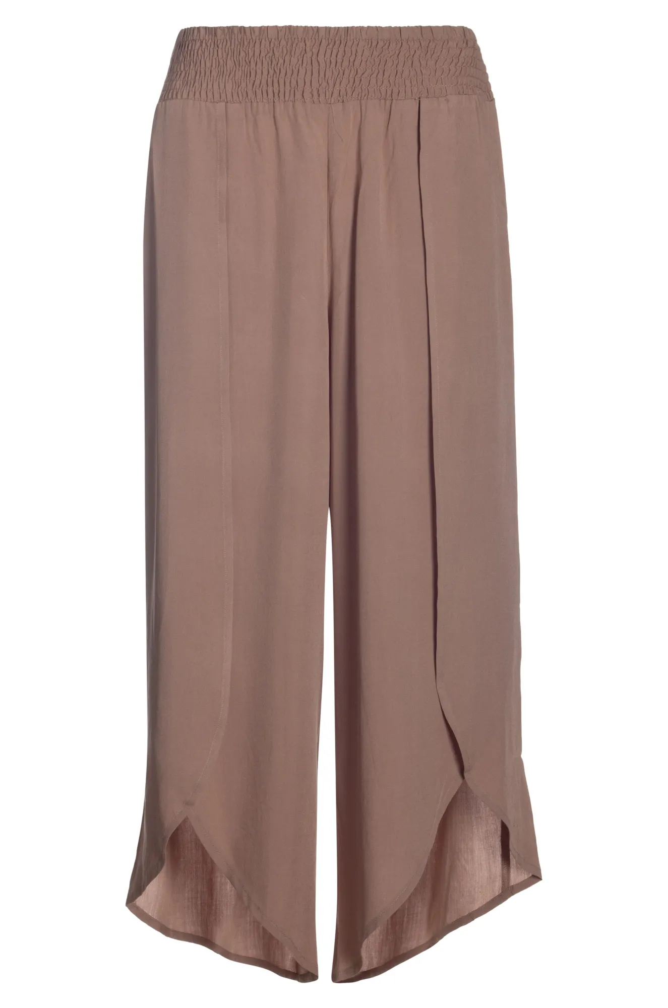Viscose Pants with wrap aroung leg | MOCHA | 3314AR