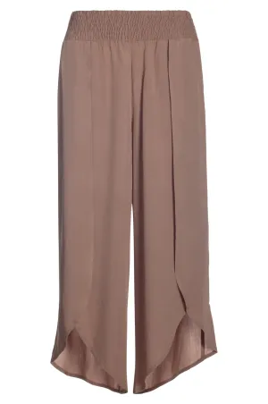 Viscose Pants with wrap aroung leg | MOCHA | 3314AR