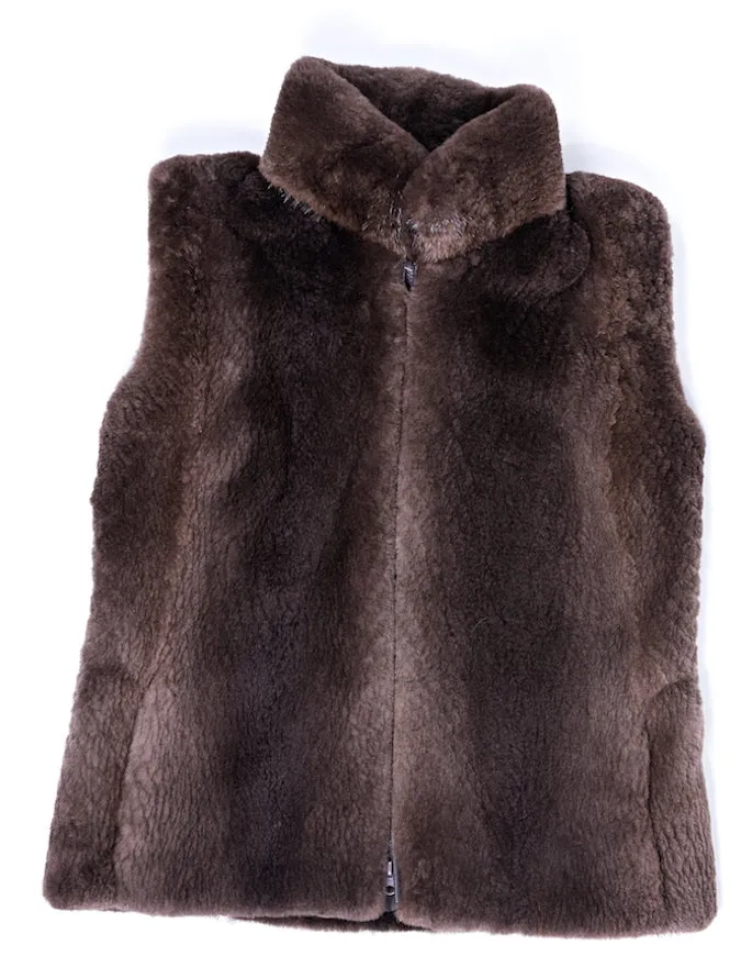 Women's Custom Sheared Fur Vests